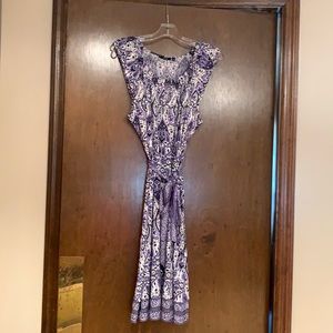 Apt 9 Purple, White, Black, Sleeveless Dress